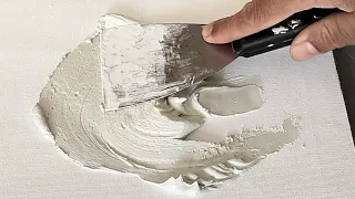 Mastering TEXTURED ABSTRACT Art On Canvas / 3D Plaster / ACRYLIC Painting Tutorial