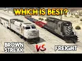 Download Lagu GTA 5 : BROWN STREAK VS FREIGHT TRAIN (CAN YOUS TOP THE TRAIN?)