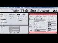 Overview of How to Create Train Ticketing System in Java NetBeans