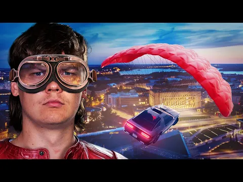 Video Thumbnail: Kuka lentää autolla pisimmälle voittaa! (GTA V)