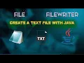 How to create and edit text files with Java TUTO Coding Tips