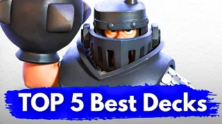TOP 5 BEST Mega Knight Decks in Clash Royale