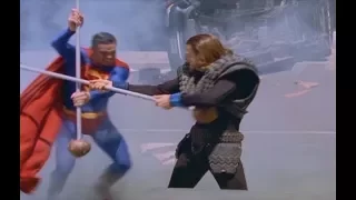 superman fighting lord nor