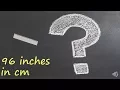96 inches in cm