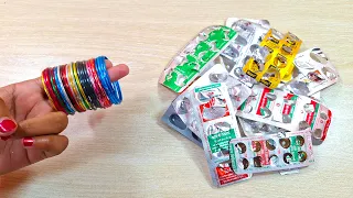 I made a unique paper wall hanging craft ideas, making with waste medicine shells & craft paper