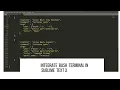 Integrate Bash Terminal or CMD in Sublime Text Bottom Panel