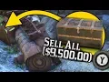 HIDDEN CRASHED TRAIN WITH 1100 IN GOLD BARS Red Dead Redemption 2 EASY MONEY