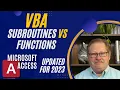 Subroutines Functions in VBA to Automate your Database