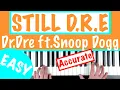 STILL D R E - Dr Dre ft Snoop Dogg Piano Tutorial chords