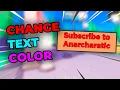 How to CHANGE THE COLOUR of the text on your stand in pls donate