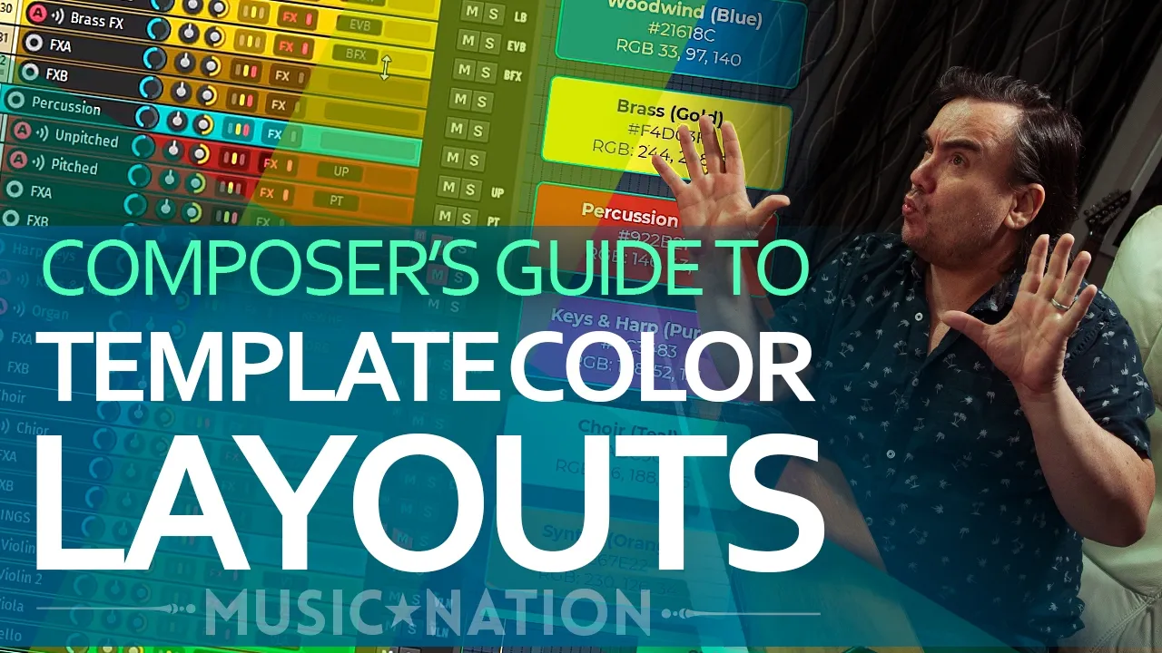What Are Standard Orchestral Template Colour Layouts?