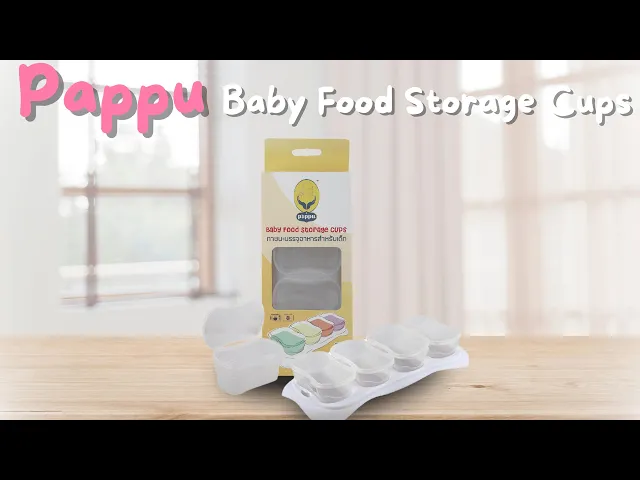 Baby food storage cups 4pcsx4oz+tray (Promotion)