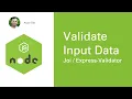 06 Validate Input Data - Joi and Express Validator
