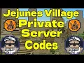 20 Private Server Codes For Jejunes Shindo Life