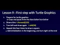 Kids Python Challenge Lesson 9 First step with Turtle graphics