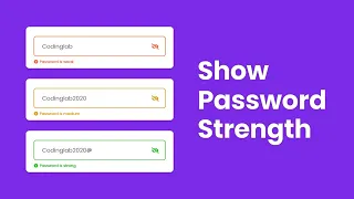 How to Make Password Strength Checker in HTML CSS JavaScript