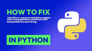 How to fix ValueError unconverted data remains when using datetime strptime in Python