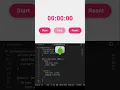 Stylish Stopwatch Timer Using HTML CSS and JavaScript