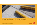 Application sealing floor joints