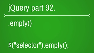 jquery empty function - part 92