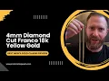 4mm Diamond Cut Franco 18k Yellow Gold Best Men s Gold Chains Review