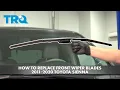 How to Replace Front Wiper Blades 2011-2020 Toyota Sienna