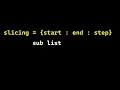 Python slicing how to create sub list or reverse a list using slicing
