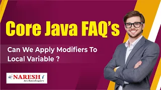 Can we apply modifiers to local variable Core Java Interview Questions Naresh IT