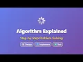 Algorithm Explained Step-by-Step Problem-Solving Guide