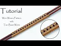 Tutorial Wire Weave Wrap Pattern with Two Base Wires Weaving tutorial for Beginners