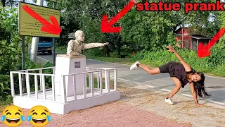 prank videos statue prank video 
