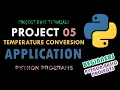 Beginners Python Programming Temperature Conversion App Project Base Python Tutorials