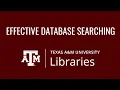 Effective Database Searching