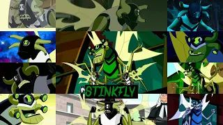 all stinkfly transformations in all ben 10 series