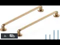 JOY DECOR Cabinet Pulls 5 Inch Hole Center Champagne Bronze 10