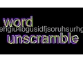 word unscramble