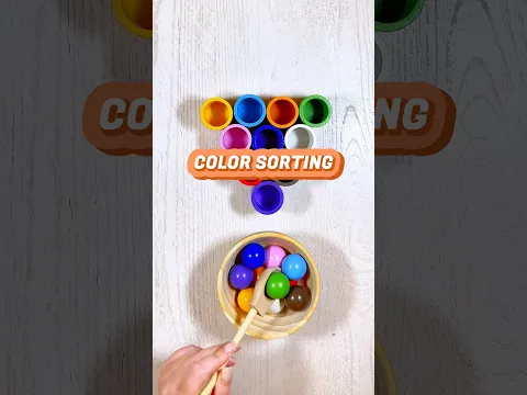 Color Sorting for Toddlers | Educational Activities for Toddlers #asmr #shorts