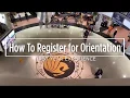 How to register for Orientation