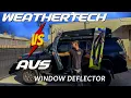 WeatherTech vs AVS Window Deflector 5th Gen 4Runner Best Deflector