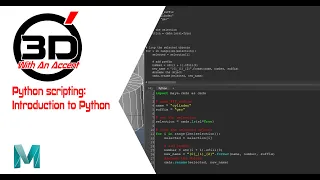 001-Maya Python scripting for artists - Introduction to Python