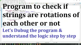 How to check if one String is rotation of another String in java