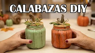 IDEA FÁCIL para OTOÑO con FRASCOS de VIDRIO