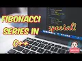 Fabonacci series C code using while loop with application