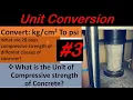 How to convert compressive strength of concrete from To psi