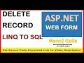 Delete Record using Linq To Sql remove record linq to sql delete linq to sql asp net c linq