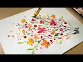 Splatter Painting Technique Easy Painting Ideas