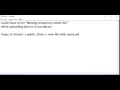 WordPress is giving error Missing a temporary folder while uploading