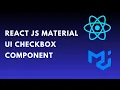 How to use reactjs material ui checkbox component