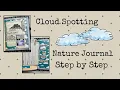 Cloud Watching in My Nature Journal Simple Page Idea Step by Step Tutorial
