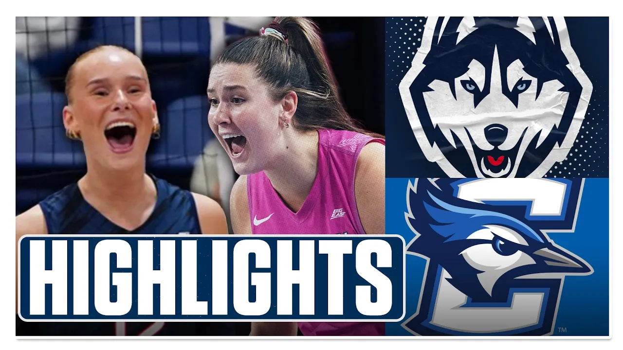 Connecticut vs Creighton Highlights | Women’s Volleyball on FOX